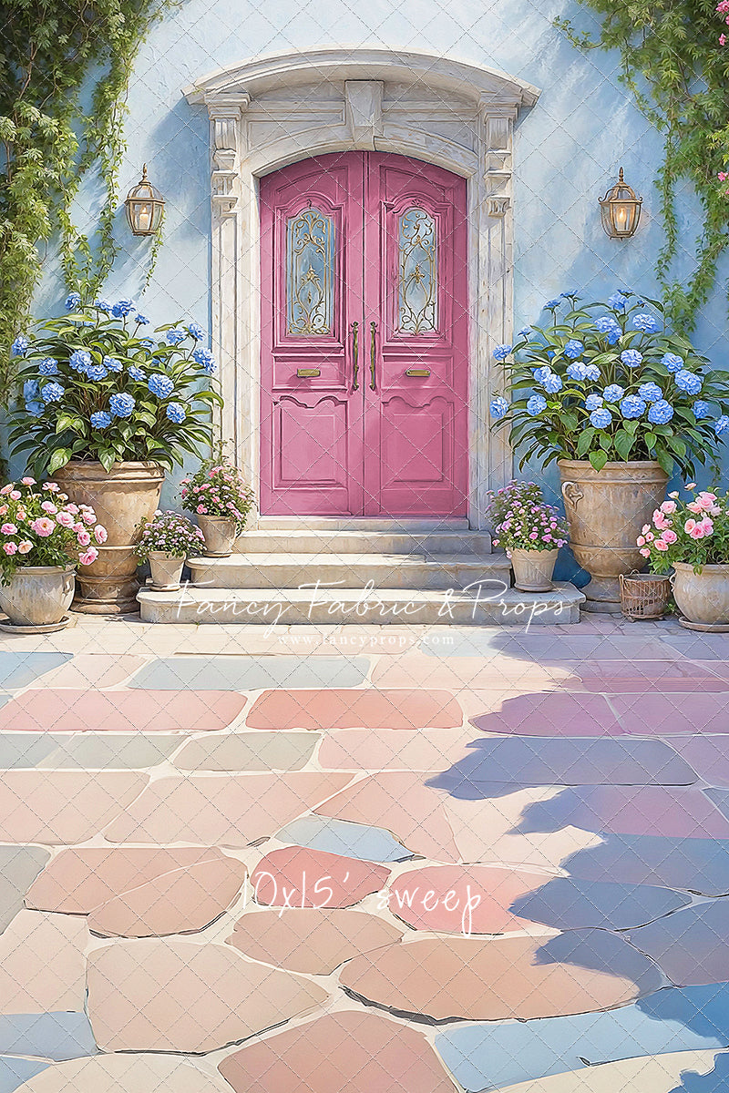 Summertime Patio - Pink Door - With Sweep Option