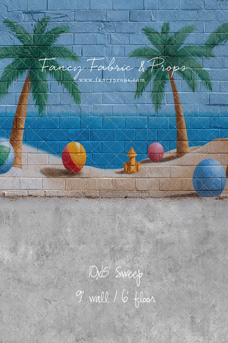 Sunny Shores Mural - With Sweep Option