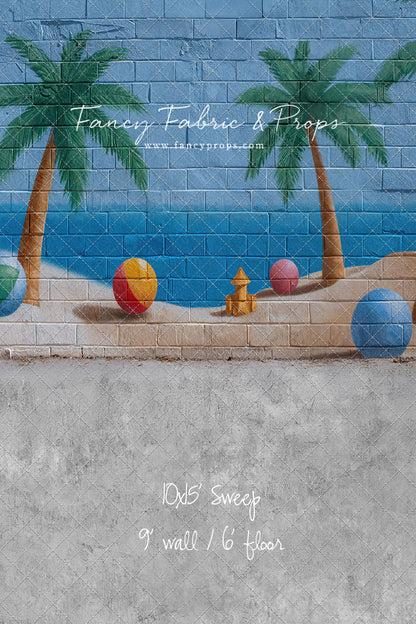 Sunny Shores Mural - With Sweep Option
