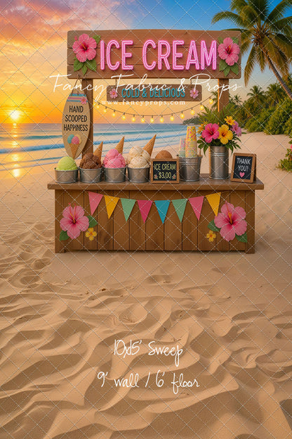 Sunset Ice Cream Stand - With Sweep Option