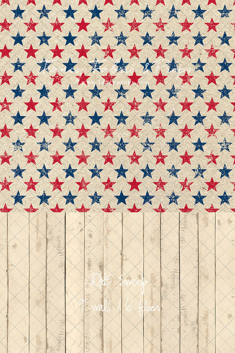 Americana Charm - With Narrow Amanda Cream Wood Floor Sweep Option