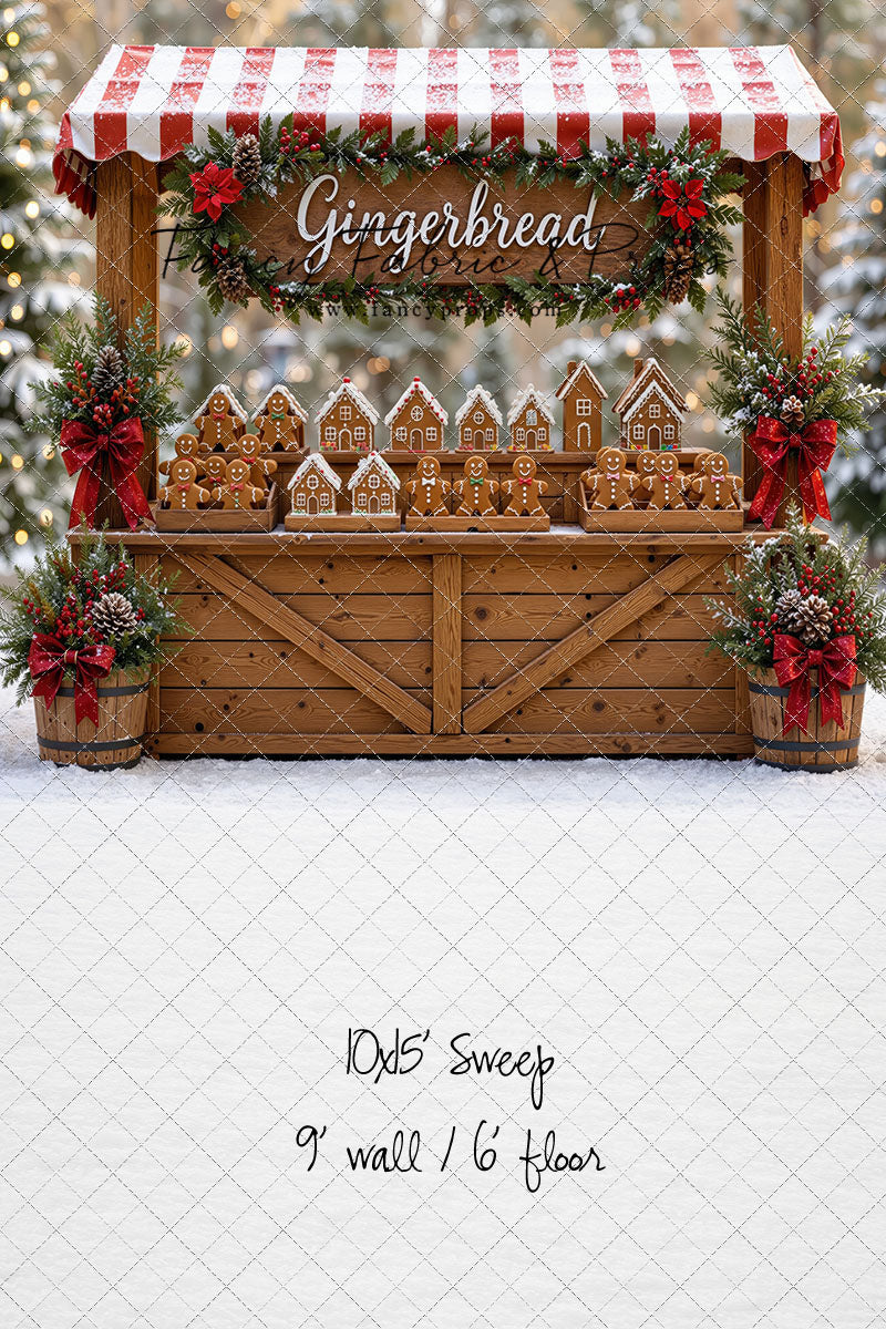 Sweet Spruce Gingerbread Stand - With Sweep Option
