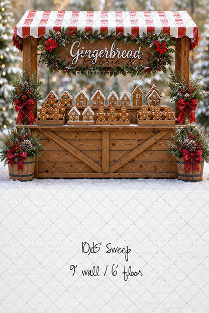 Sweet Spruce Gingerbread Stand - With Sweep Option