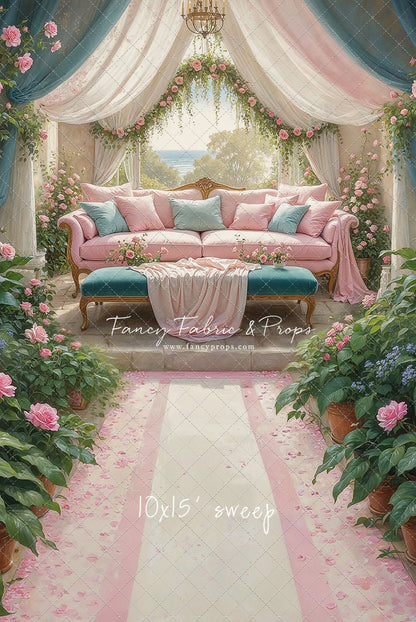 Versailles Rose Terrace - With Sweep Option