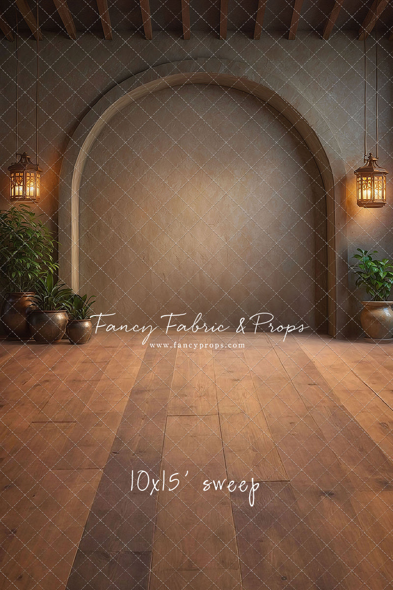 Warm Amber Archway - No Bench - With Sweep Option