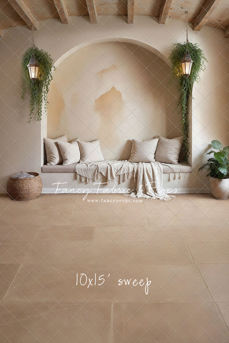 Warm Beige Comforts - Tile Floor - With Sweep Option