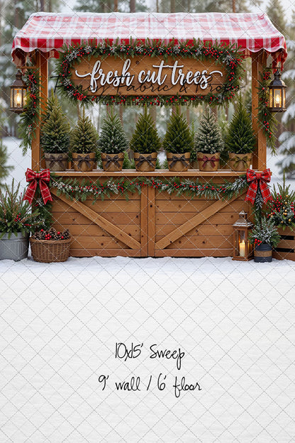 Winter Woods Tree Market - With Sweep Option