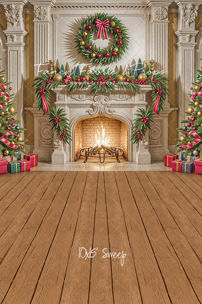 Yuletide Hearth - with Sweep Option