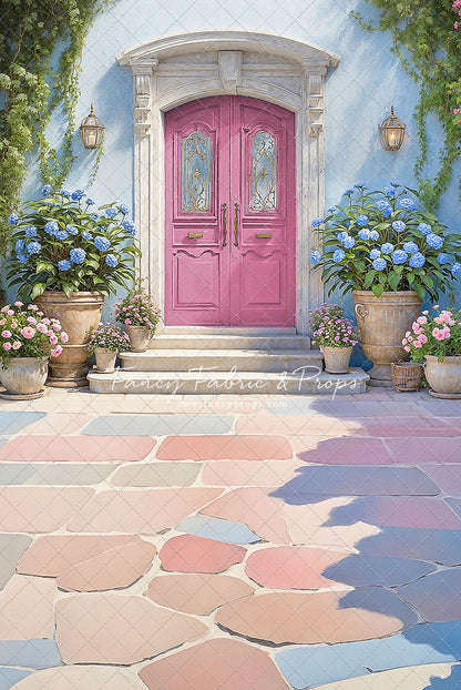Summertime Patio - Pink Door - With Sweep Option