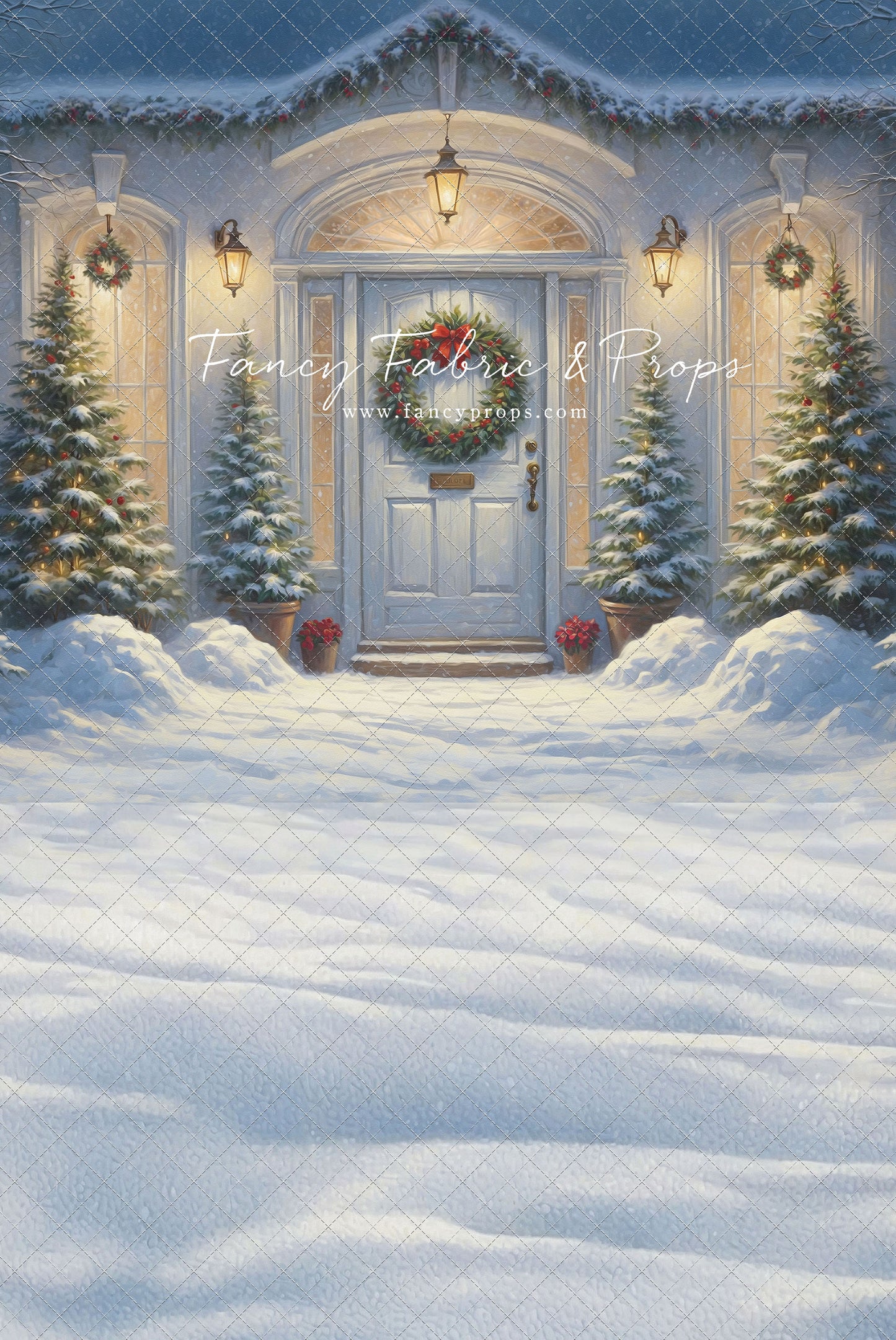 White Christmas Welcome - With Sweep Option