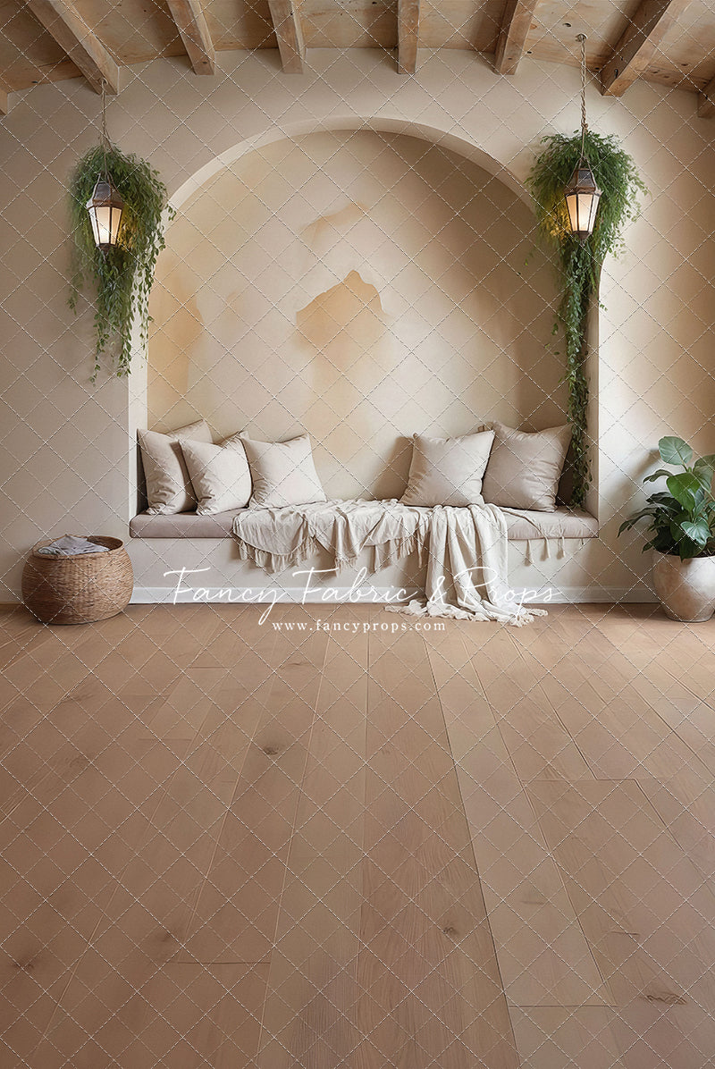 Warm Beige Comforts - Wood Floor - With Sweep Option