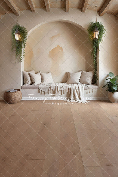 Warm Beige Comforts - Wood Floor - With Sweep Option