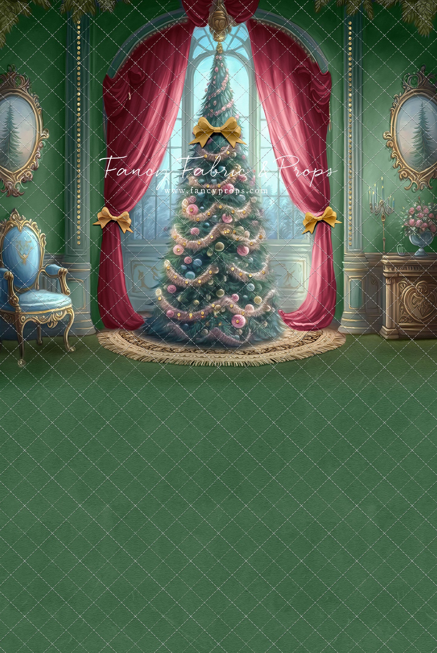 Christmas Wishes - All Green - with Sweep Option