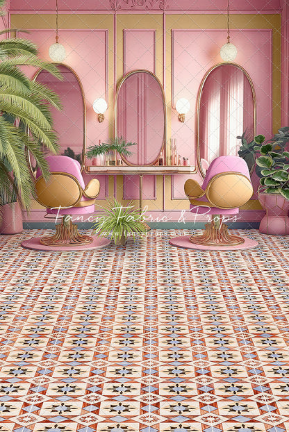 Teresa's Vanity - Tile Floor Option - With Sweep Option