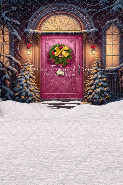 Home For The Holidays - Pink Door Option - with Sweep Option