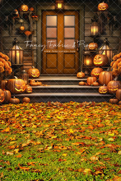 Pumpkin Porch -  Rust Door - With Sweep Option