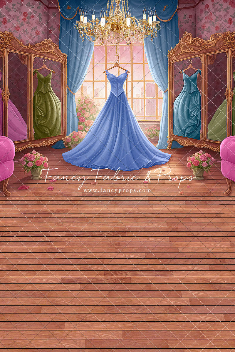 Dress Like A Princess - Dark Blue Dress - With Sweep Option