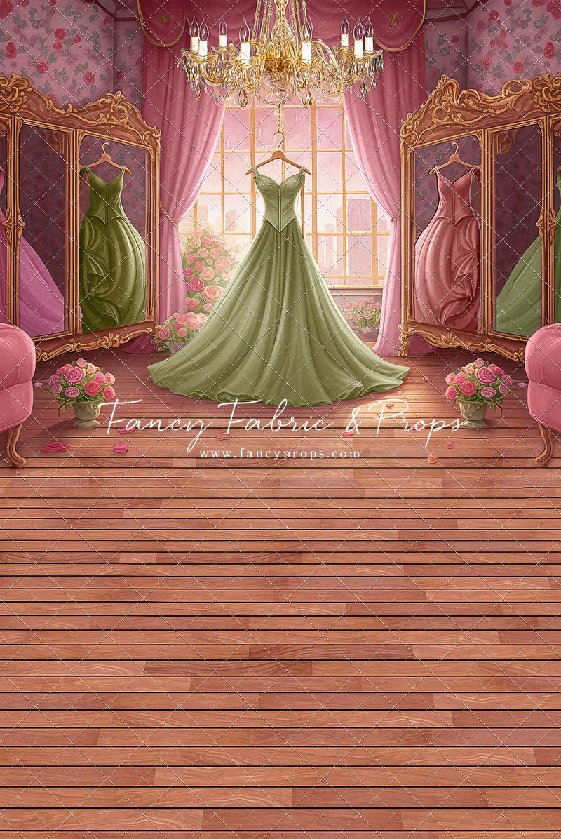 Dress Like A Princess - Green Dress - With Sweep Option
