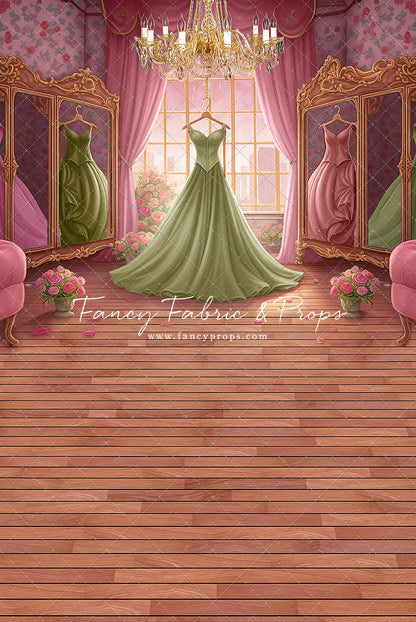 Dress Like A Princess - Green Dress - With Sweep Option