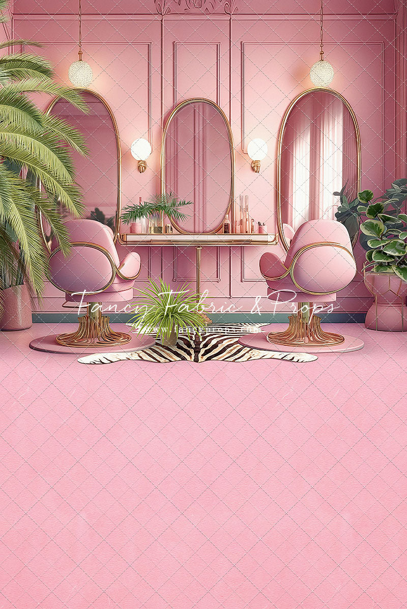 Teresa's Vanity - Pink Floor Option - With Sweep Option