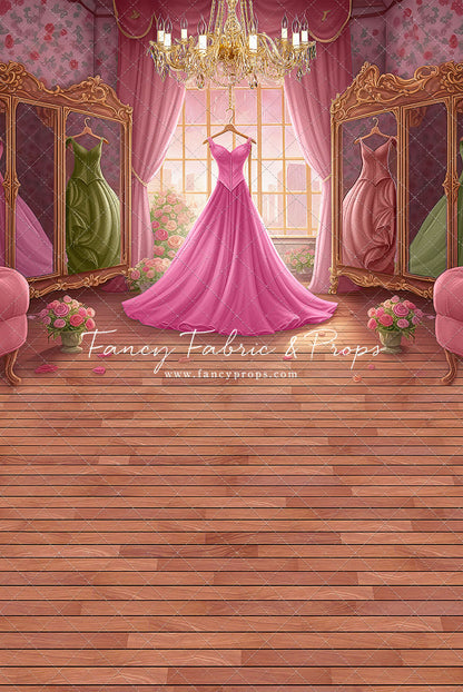 Dress Like A Princess - Pink Dress/Pink Curtains - With Sweep Option