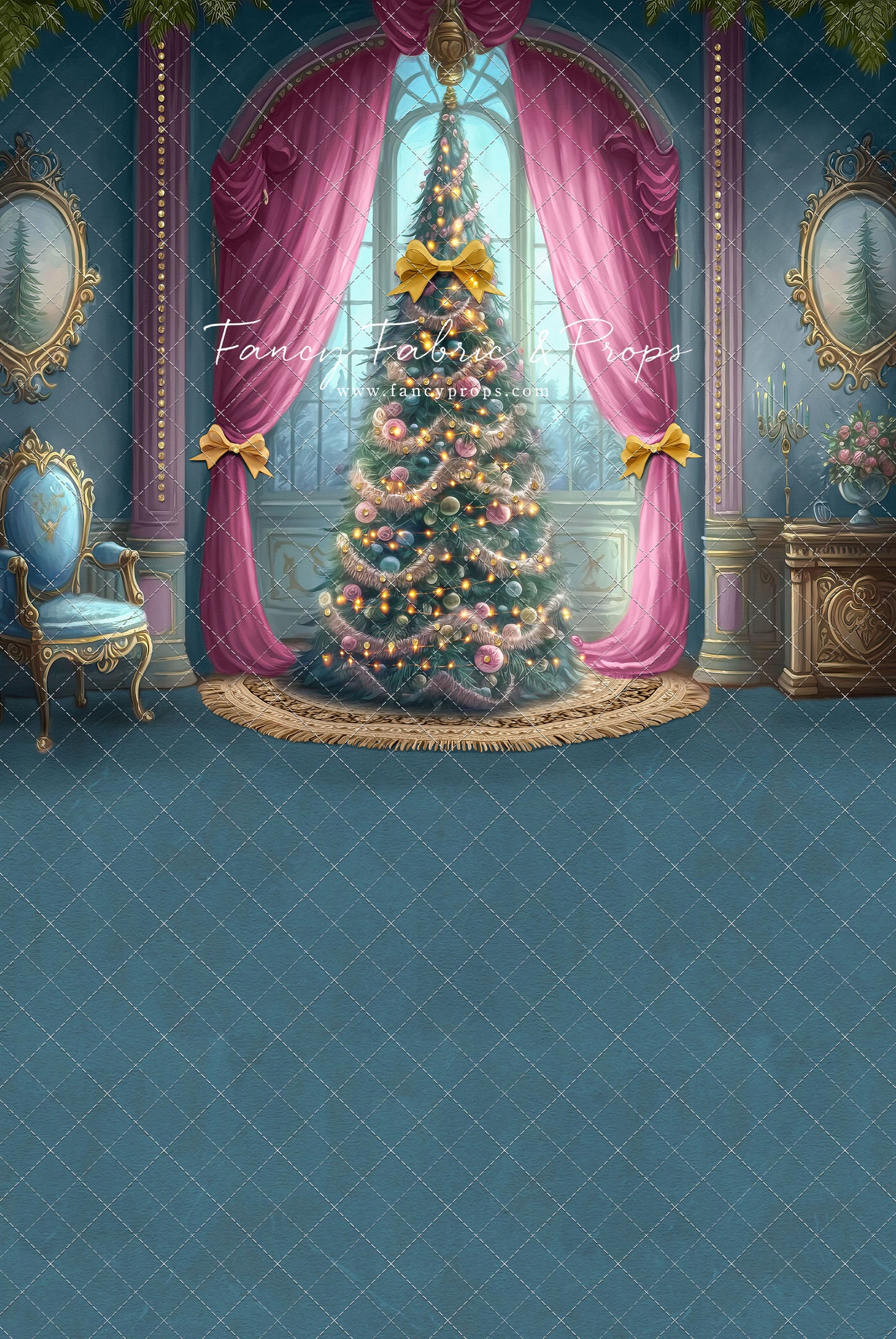 Christmas Wishes - All Blue - with Sweep Option