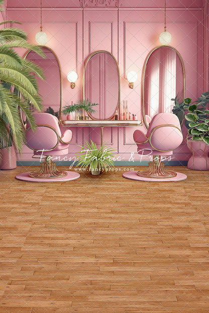 Teresa's Vanity - Wood Floor Option - With Sweep Option