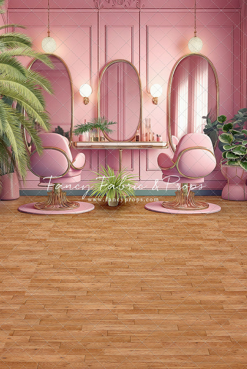 Teresa's Vanity - Wood Floor Option - With Sweep Option