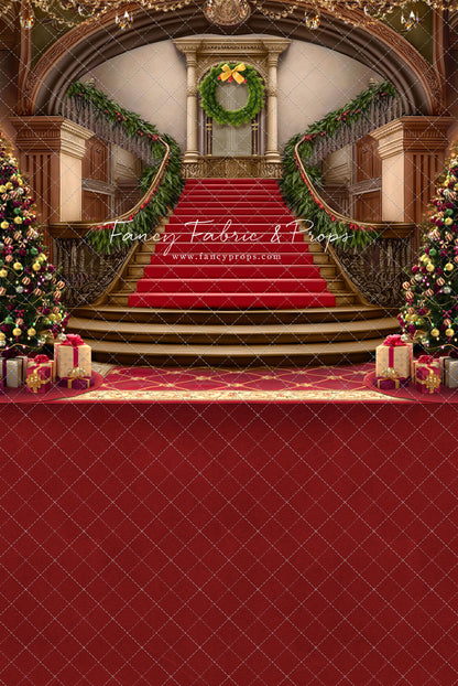 Grand Holiday Staircase - Red Carpet - with Sweep Option