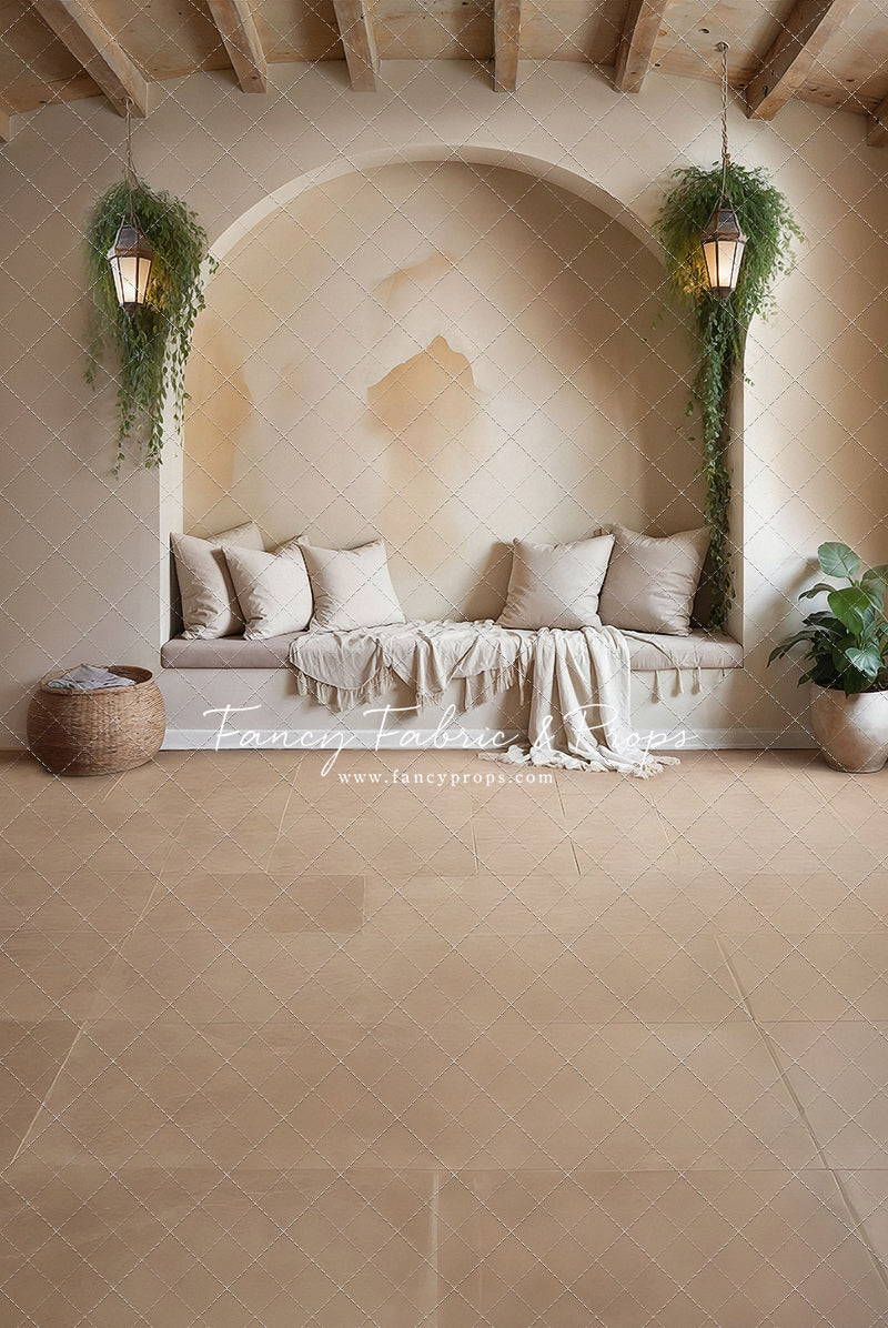 Warm Beige Comforts - Tile Floor - With Sweep Option