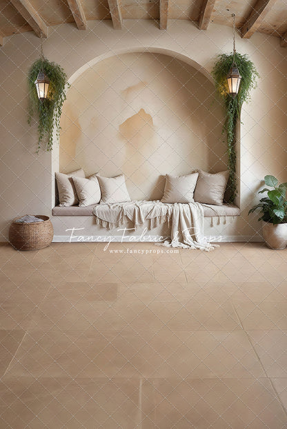 Warm Beige Comforts - Tile Floor - With Sweep Option