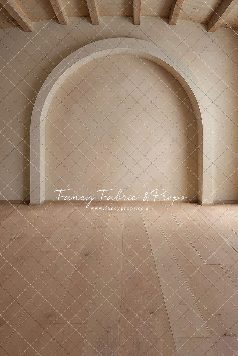 Beige Elegant Arch - Wood Floor - With Sweep Option