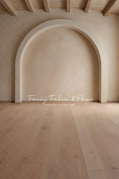 Beige Elegant Arch - Wood Floor - With Sweep Option