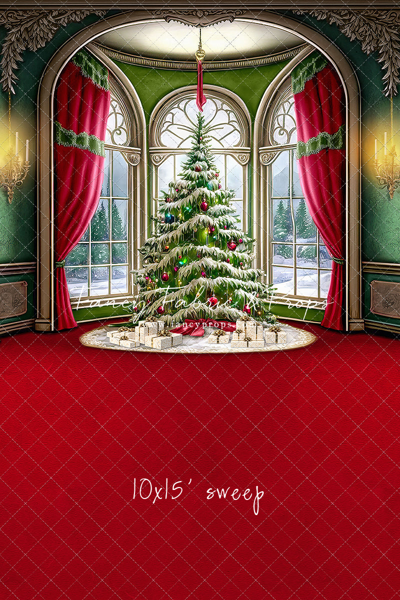 Cathedral Christmas - Red Carpet Option - with Sweep Option