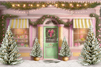 Frosty Sweet Shop - Green & Gold - with Sweep Option