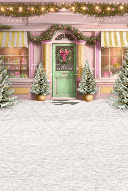 Frosty Sweet Shop - Green & Gold - with Sweep Option