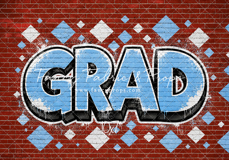 Baby Blue & White Grad - With Sweep Option