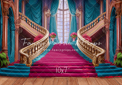 Ballroom Royal Staircase - Cyan - With Sweep Option
