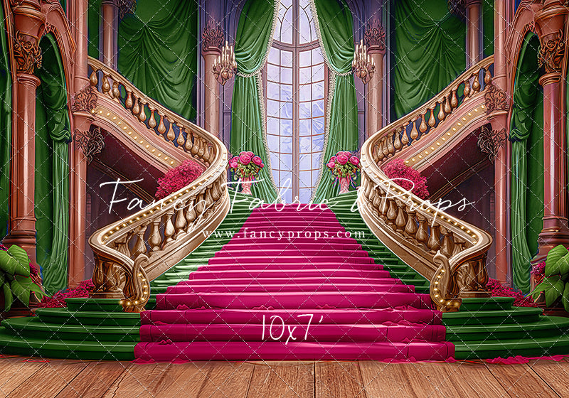 Ballroom Royal Staircase - Green - 4 piece Room