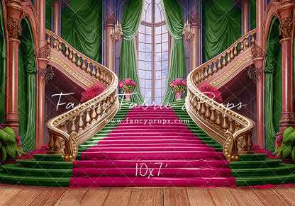 Ballroom Royal Staircase - Green - 4 piece Room