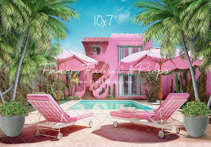 Barbie's Poolside Vacation - Pavement Floor - With Sweep Option