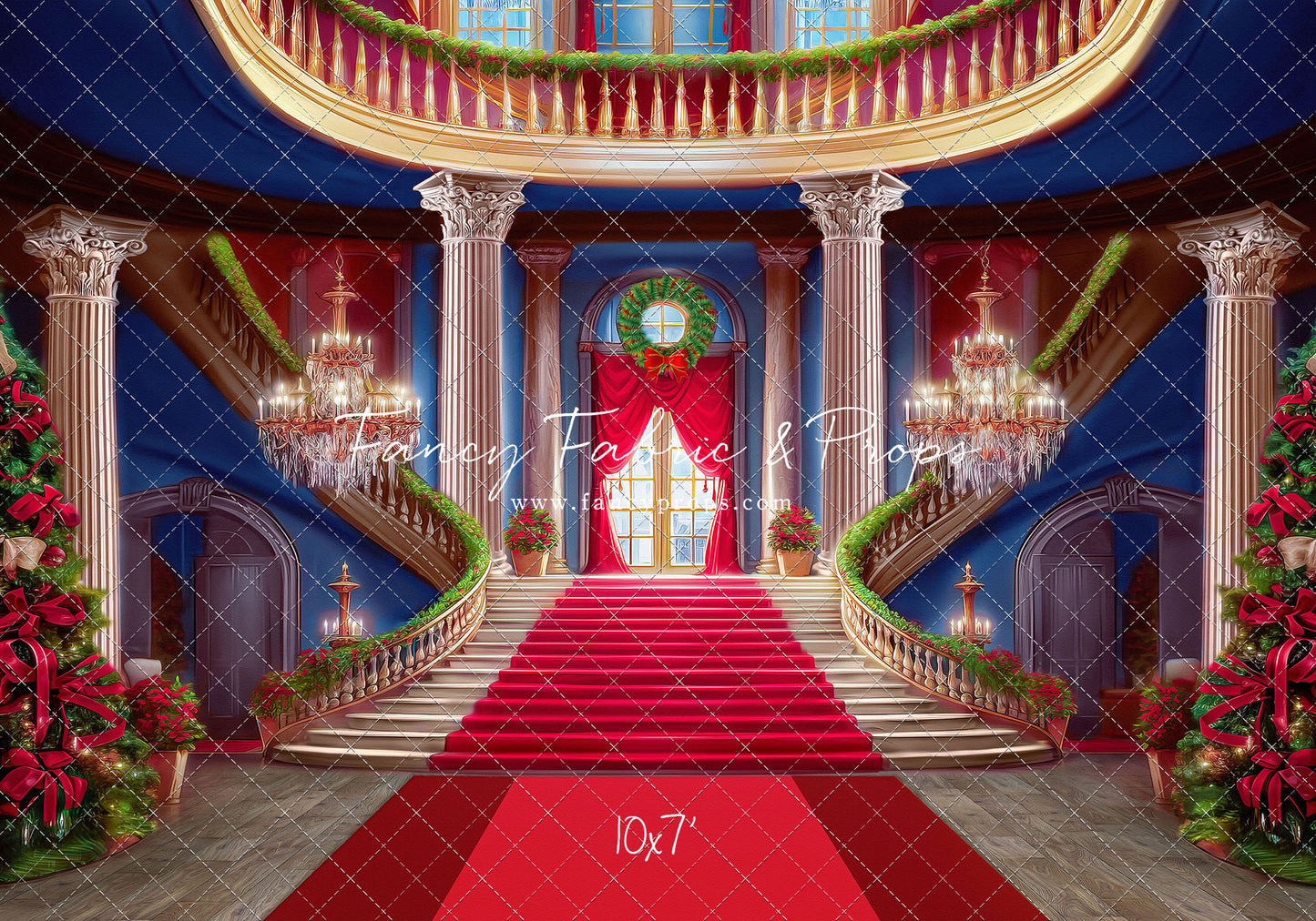 Belle's Royal Staircase - Red Carpet - With Sweep Option