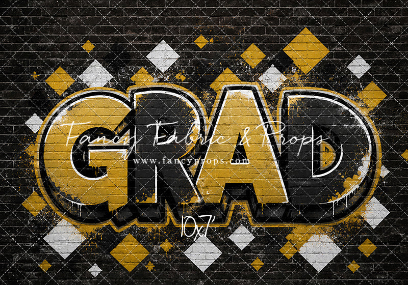 Black & Gold Grad - With Sweep Option