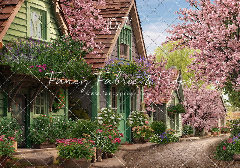 Blossoming Spring Country Road - With Sweep Option