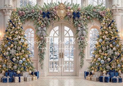 Blue Christmas Foyer - with Sweep Option