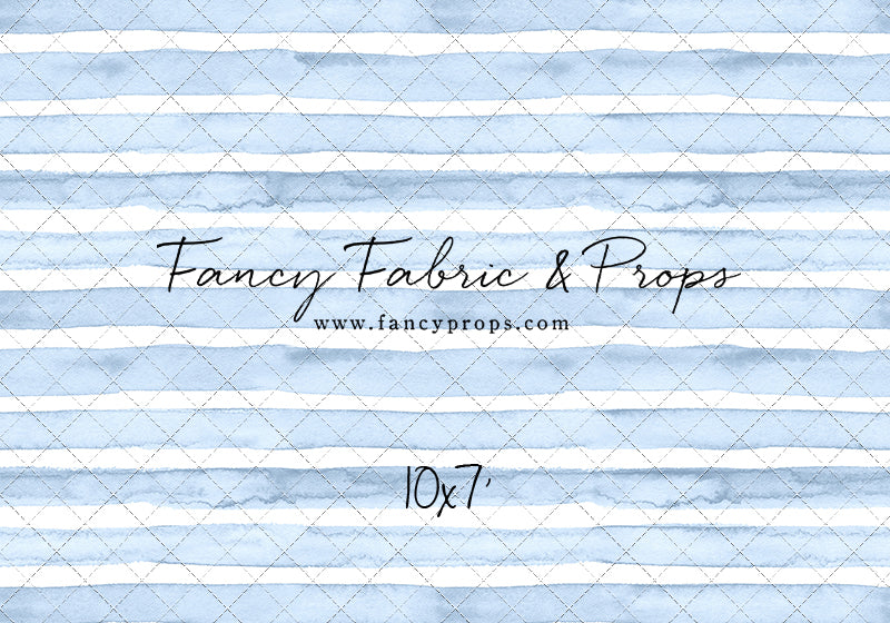 Blue Watercolor Stripes