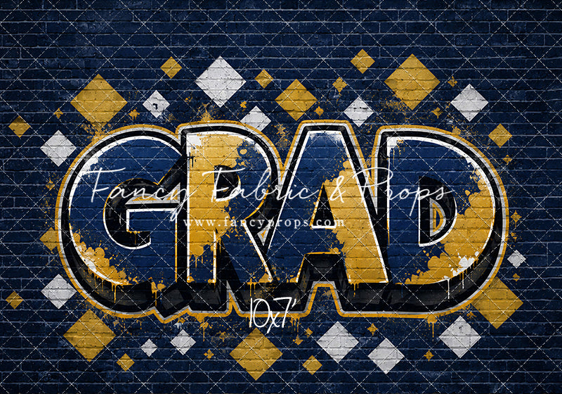 Blue & Gold Grad - With Sweep Option