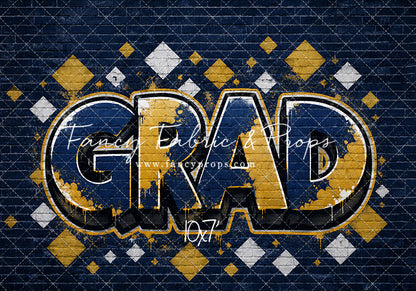 Blue & Gold Grad - With Sweep Option