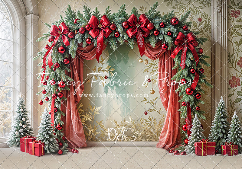 Bowtied Vintage Christmas - with Sweep Option