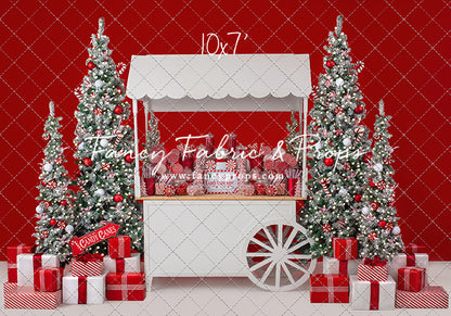 Candy Cane Sweets Cart